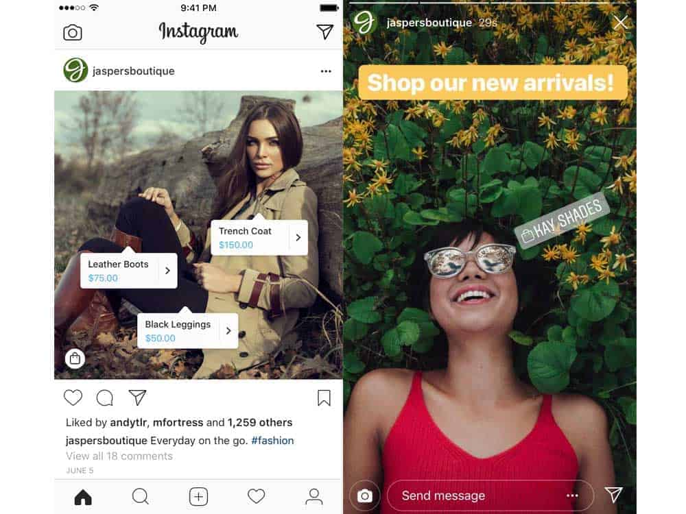 Instagram Shopping new feature
