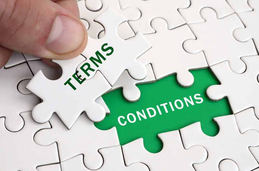 terms and conditions jigsaw