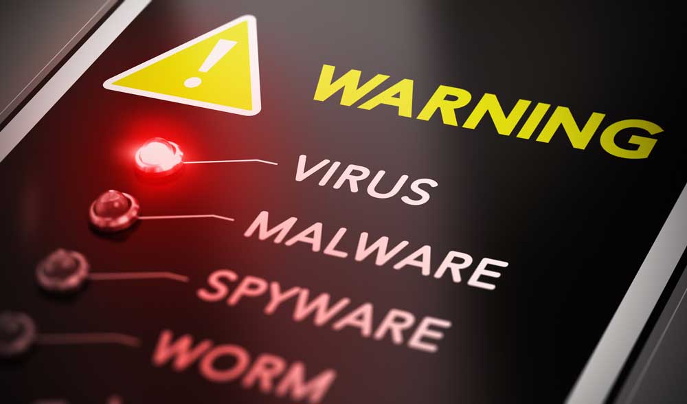 warning signs infected with malware