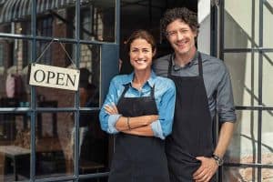 Couple opening a business