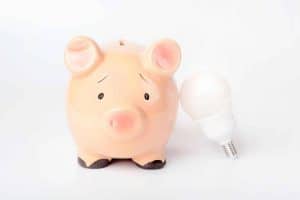 Piggy bank and save money to utility bills