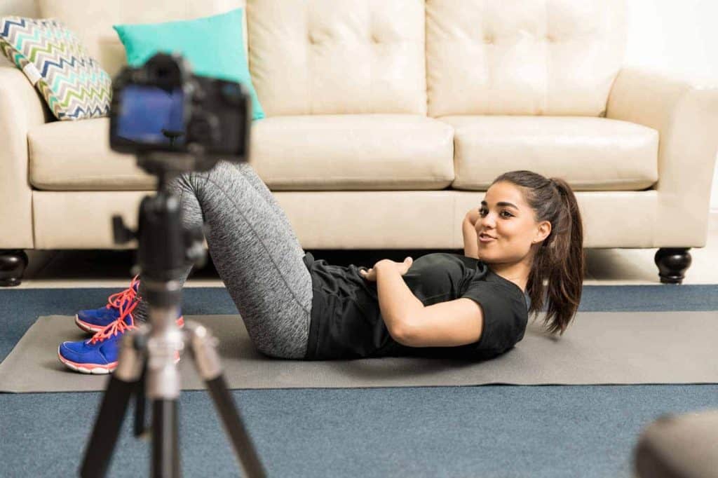 fitness trainer going virtual exercise classes