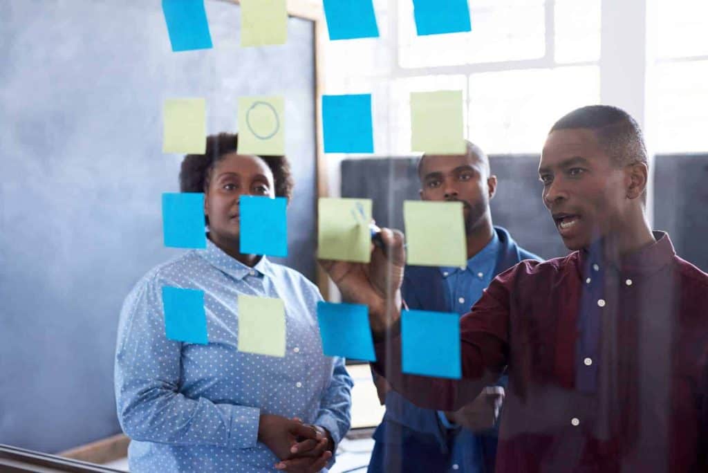 team brainstorming as business skill