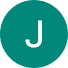 a white letter j on a green background.