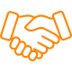 web design hand shake icon