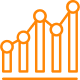 A line graph depicting orange and yellow bars.