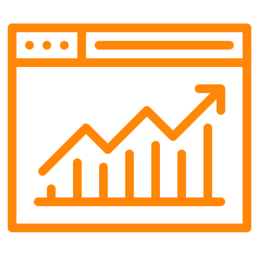 A computer screen displaying a bar graph for Local SEO.