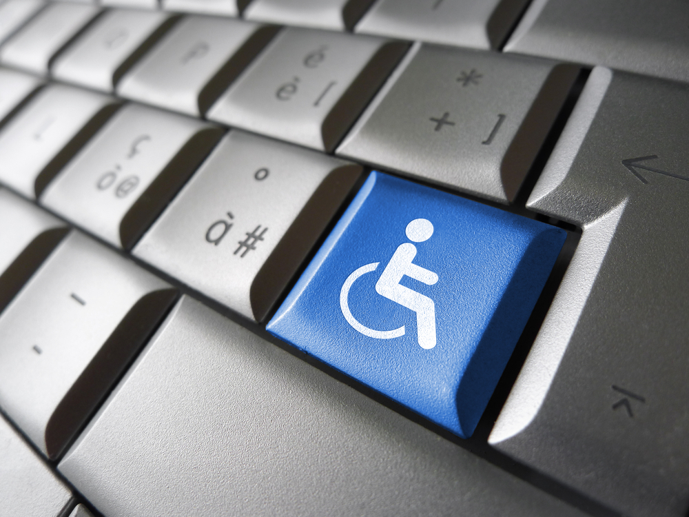 website accessibility A wheelchair-accessible website button.