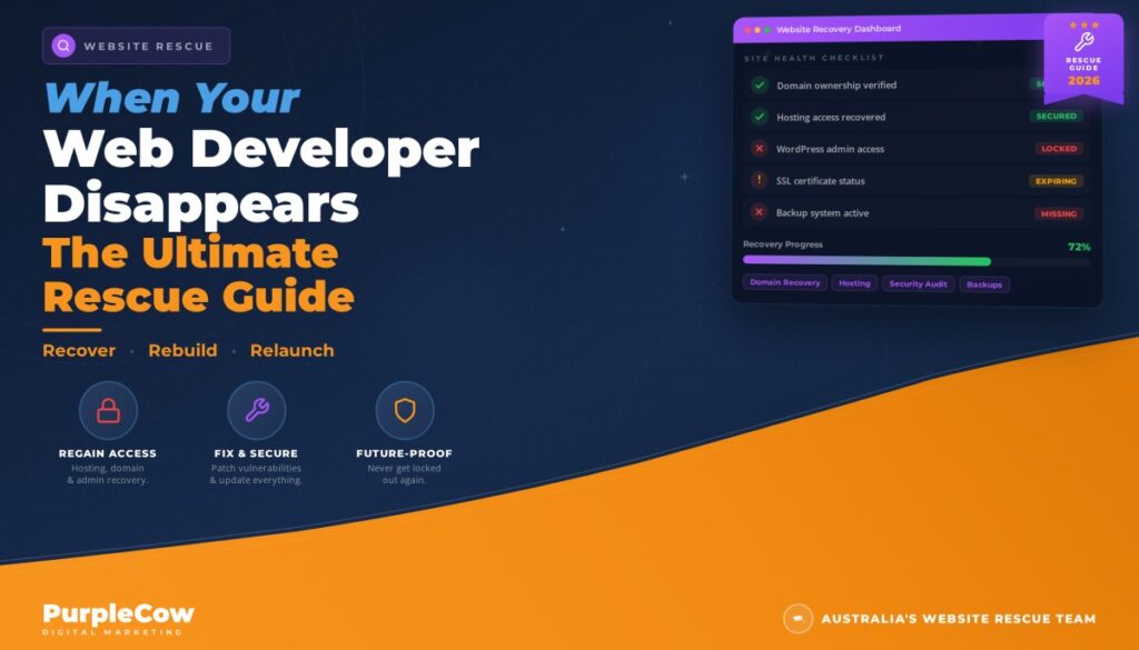 What to do when your web developer disappears.