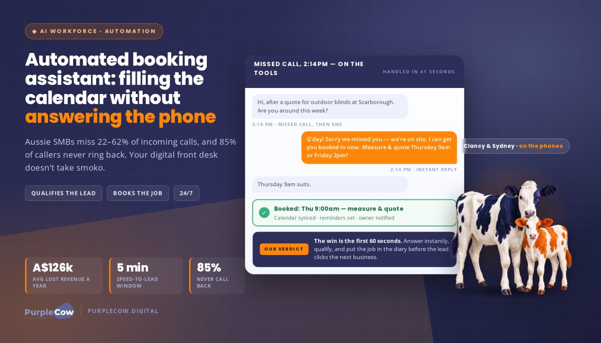 Automated Booking Assistant: Filling the Calendar Without Answering the Phone