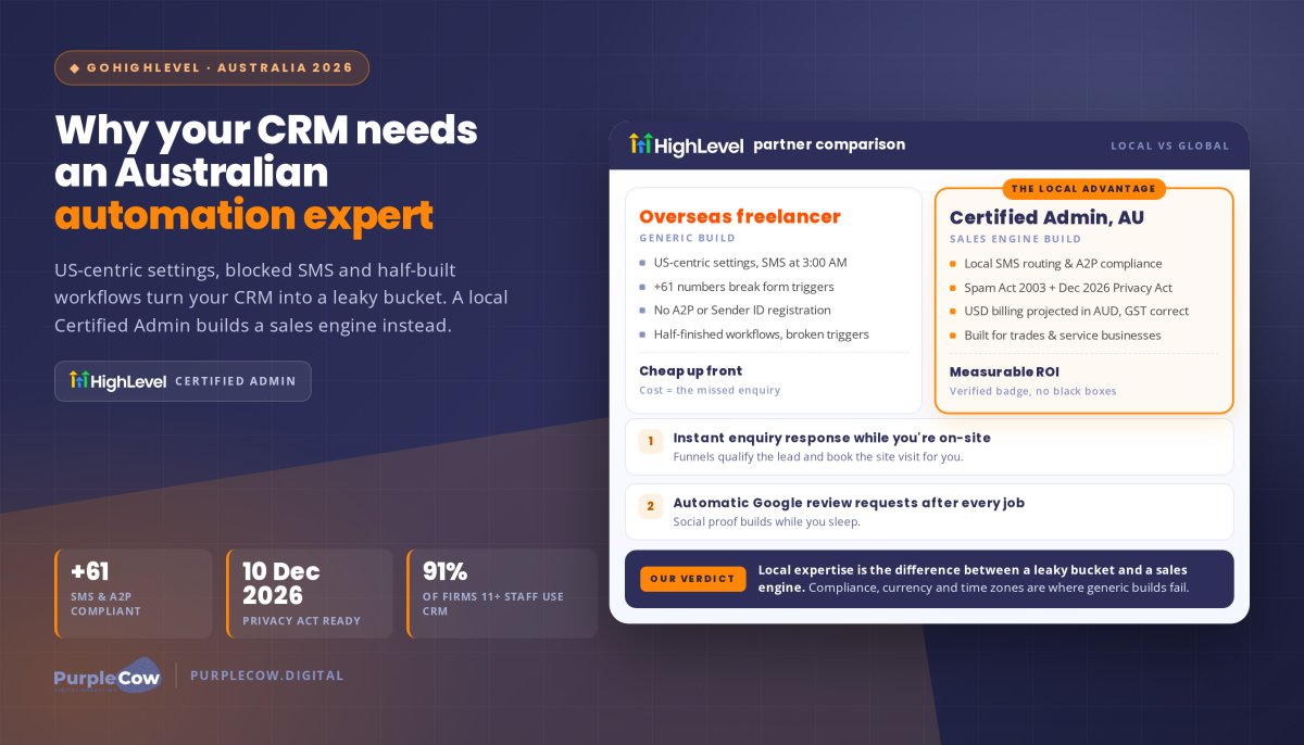 GoHighLevel Automation Expert Australia: Why Local Expertise Matters in 2026