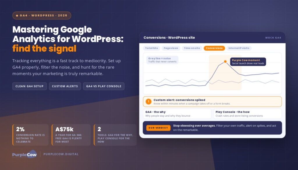 Mastering Google Analytics for WordPress: Find the Remarkable Signal in the Noise