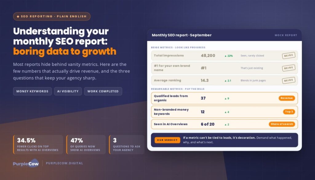 Understanding Your Monthly SEO Report: From Boring Data to Remarkable Growth