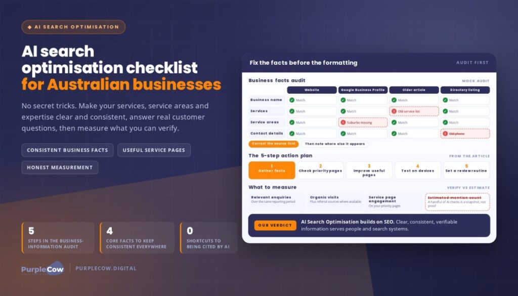 AI Search Optimisation Checklist for Australian Businesses