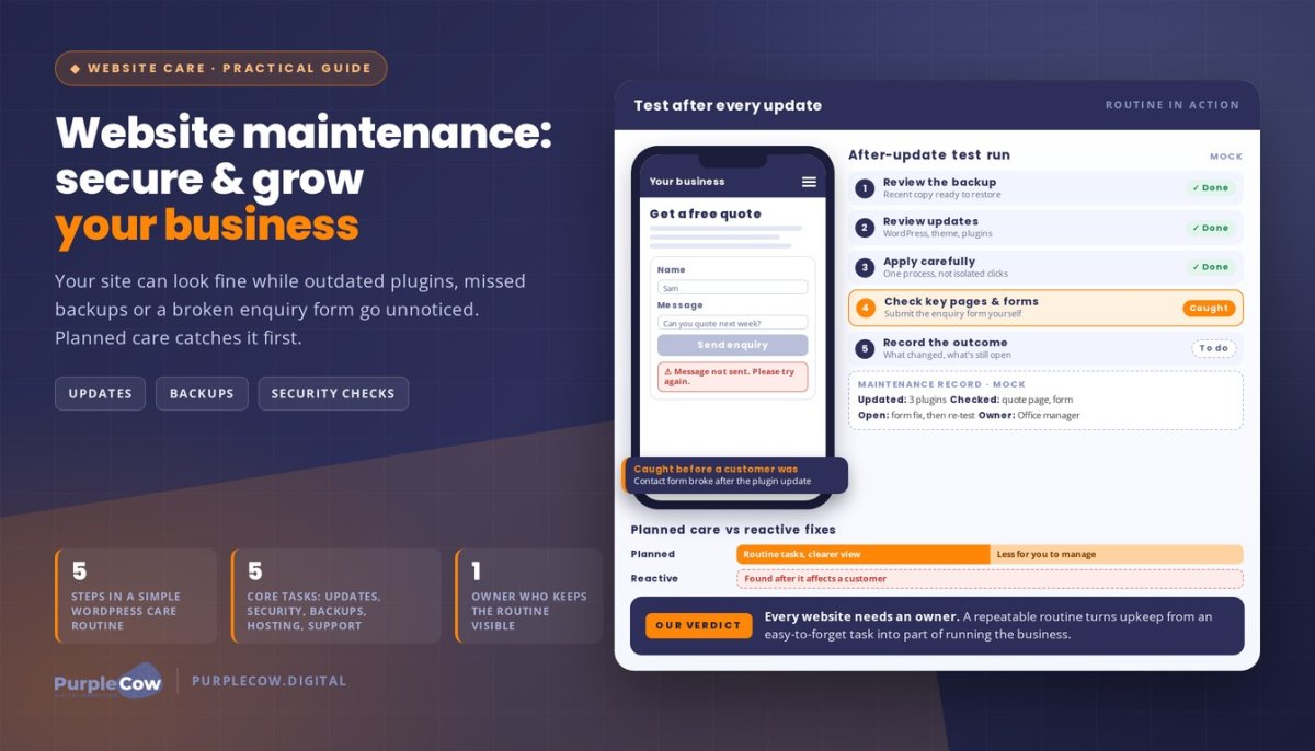 Website Maintenance: Secure & Grow Your Business
